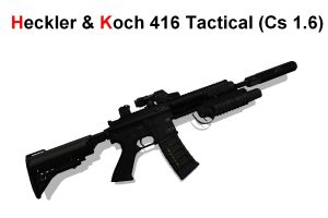 HECKLER & KOCH 416 Tactical M4A1 模型【内含声音文件】